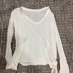 White long sleeve top